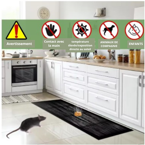 Tapis Piège à Souris Collant — Pour une maison propre, sûre et sans nuisibles !